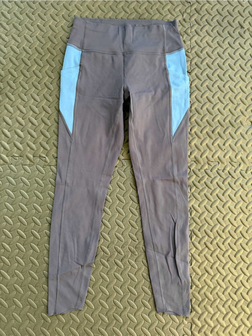 Peloton Blue & Gray Leggings- Small